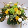 Bouquet blanc et jaune pour Pâques