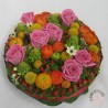 gâteau de fleurs colorées pour anniversaire La ronde des Fleurs