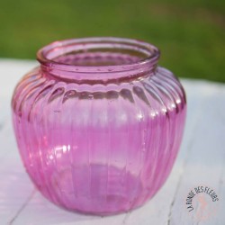vase en verre coloré pastella ronde des fleurs