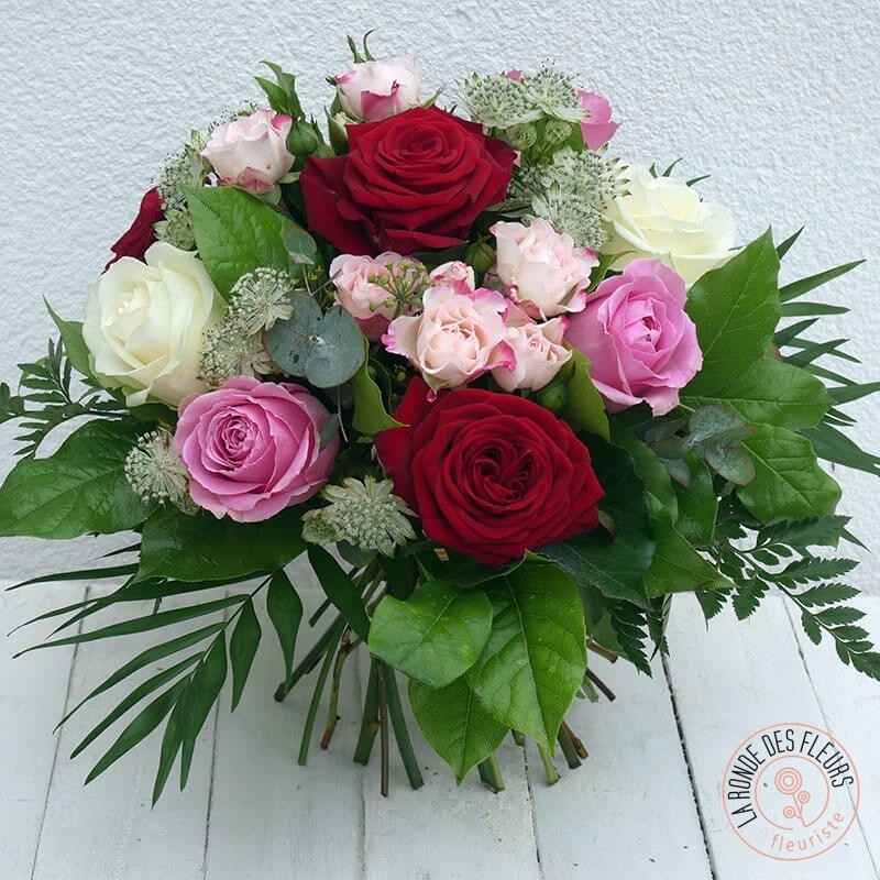 bouquet de roses romance Ronde des fleurs bouquet de roses romance Ronde des fleurs
