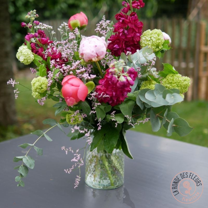 Pivoine et giroflée
