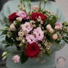 bouquet folie douce rose et rouge livraison rennes