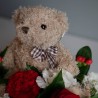 boite de fleurs et peluche ourson pour offrir livraison rennes