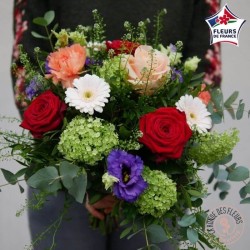 bouquet de fleurs francaises colorées rennes
