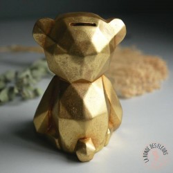 tirelire origami teddy