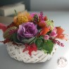 Panier intense de fleurs automnales livraison rennes interflora