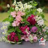 rouge baisers bouquet de saison de fleurs françaises rennes