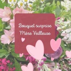 bouquet bonne fête maman composé des fleurs fraiches du jour