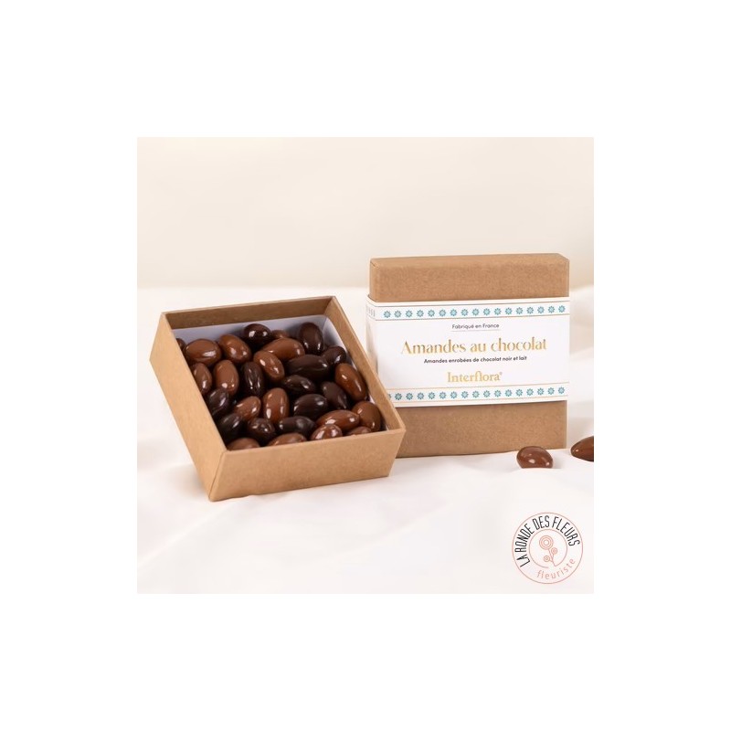 Trio d'amandes au chocolat : noir, blond,caramel  gourmandise rennes