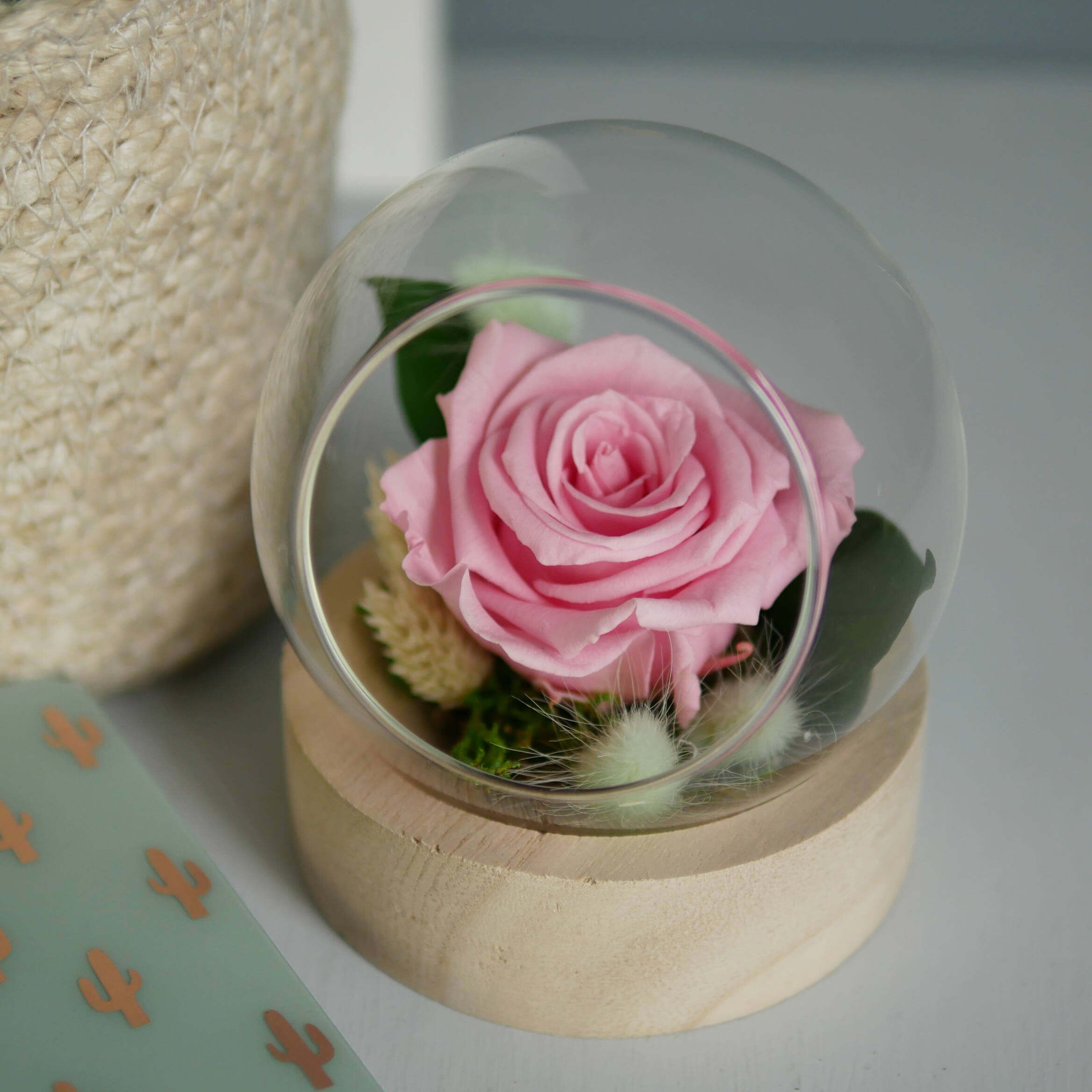 Bouton De Vitesse à Bulle Cristal Rose Pour Voiture - 3 Adaptateurs Inclus - Installation Facile